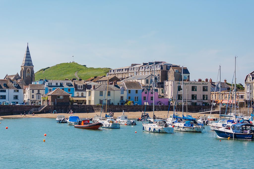 Ilfracombe Harbour in one of the best places for business retreats. Drone Photography by Becky Craven