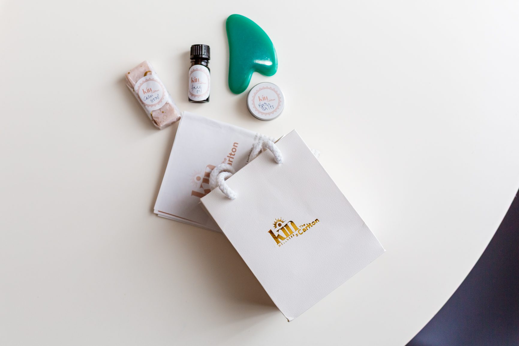 Kin Wellness Ilfracombe gift bag for The Carlton Hotel