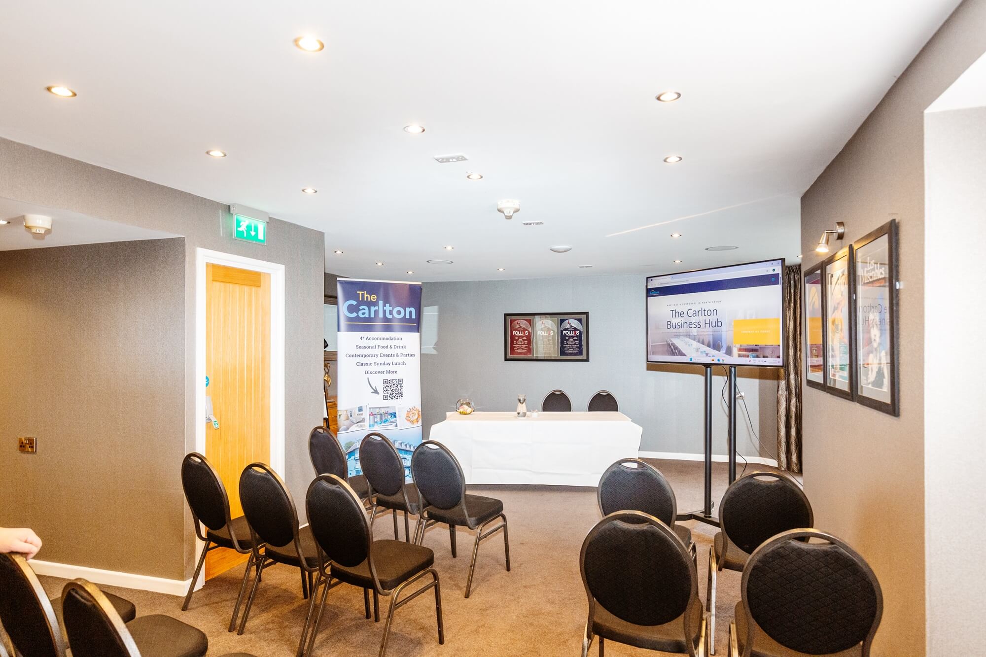 Conference room at The Carlton, a hotel with business facilities in North Devon